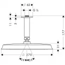 Верхний душ Hansgrohe Raindance Classic 240 1jet 27405090