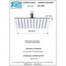 Верхний душ 300 мм Remer 357UFD30X