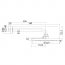 Верхний душ 220 мм Bossini Nebulizair H19625G.030