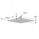 Верхний душ 250 мм Kludi A-QA 6442591-00
