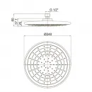 Верхний душ 240 мм Paini 50CR759G5TB24E