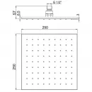 Верхний душ 250 мм Paini 50PJ759QQ25