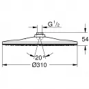 Верхний душ 310 мм Grohe Rainshower 26561LS0