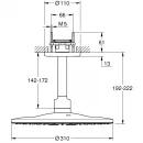 Верхний душ 310 мм Grohe RainshowerSmartActive 26477DL0