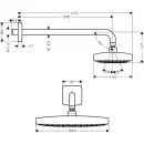 Верхний душ Hansgrohe Raindance Select Е 27385000
