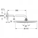 Верхний душ 310 мм Grohe Rainshower Cosmopolitan 26066GL0