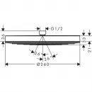 Верхний душ Hansgrohe Pulsify 260 1jet 24140700