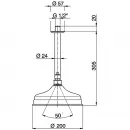 Верхний душ 200 мм Cisal Shower DS01341124