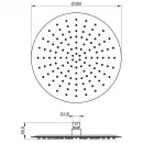 Верхний душ Wonzon & Woghand WW-88DP04-BGM 300 мм, темный графит матовый