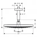 Верхний душ Hansgrohe Raindance Select S 27337000
