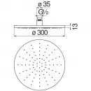Верхний душ 300 мм Nobili AD139/63FLP