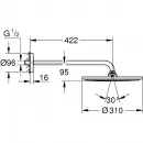 Верхний душ 280x170 мм Hansgrohe Croma E 26257000