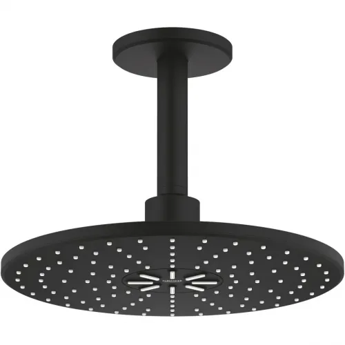 Верхний душ Grohe Rainshower SmartActive 22124KF0 310 мм, с кронштейном, 2 режима, черный матовый