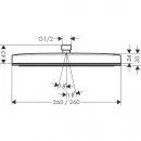 Верхний душ Hansgrohe Pulsify E 260 1jet EcoSmart 24331670