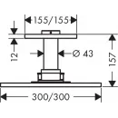 Верхний душ 300 мм Axor ShowerSolutions 35316000