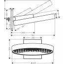 Верхний душ Hansgrohe Rainfinity 360 1jet 26230140