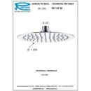 Верхний душ 250 мм Remer 357UFM25