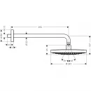 Верхний душ Hansgrohe Raindance Select S 240 2jet EcoSmart 26470000