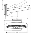 Верхний душ Hansgrohe Rainfinity 360 3jet 26234140