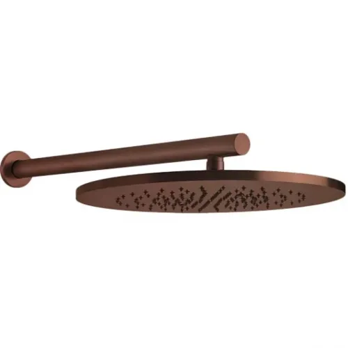 Верхний душ Gessi Gessi316 54148#708 355 мм, с кронштейном, медь матовая