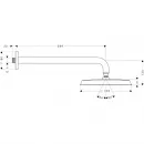 Верхний душ Hansgrohe Raindance Classic 240 1jet 27424090
