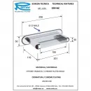 Верхний душ 201x116 мм Remer 359NC