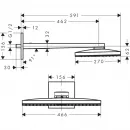 Верхний душ Hansgrohe Rainmaker Select 460 1jet 24003600