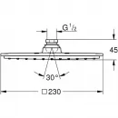 Верхний душ 230 мм Grohe Rainshower Allure 27480000