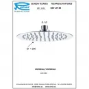 Верхний душ 200 мм Remer 357UFM20