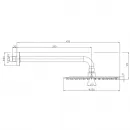 Верхний душ 250 мм, 1 режим Bossini Twiggy H19581H.030