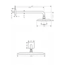 Верхний душ Hansgrohe Raindance E 360 1jet EcoSmart 26605000