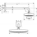 Верхний душ Hansgrohe Raindance Select E 300 2jet EcoSmart 26609000