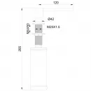 Дозатор для жидкого мыла Wonzon & Woghand WW-88SD02-MW встраиваемый, для кухни, белый матовый