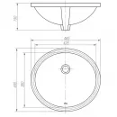 Раковина Arrow AP418E 48,5x44 см, встраиваемая снизу, белый