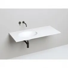Раковина Salini S-Sense Marea 11 1802111G 55x40 см, встраиваемая снизу, белый глянец