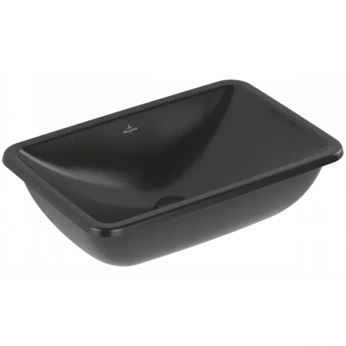 Раковина Villeroy & Boch Loop & Friends 4A5700R7 60,5x41 см, встраиваемая снизу, черный матовый