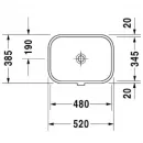 Раковина 52x38,5 см Duravit Happy D.2 0457480000