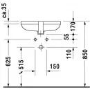 Раковина 52x38,5 см Duravit Happy D.2 0457480000