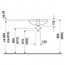 Раковина 52,5x32 см Duravit D-Code 0338490000