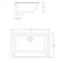 Раковина 53x34,5 см Artceram Gea GEL0010100bi*0