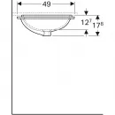 Раковина 58x49 см Geberit VariForm 500.764.01.2