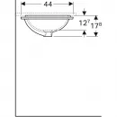 Раковина 53x44 см Geberit VariForm 500.760.01.2
