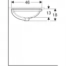 Раковина 56x46 см Geberit VariForm 500.752.01.2