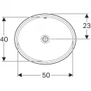 Раковина 56x46 см Geberit VariForm 500.752.01.2