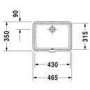 Раковина 46,5x35 см Duravit Vero 0330430000