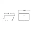 Раковина 53x37 см BelBagno BB1006
