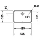 Раковина 52,5x35,5 см Duravit Vero 0330480000