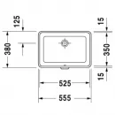 Раковина 55,5x38 см Duravit 2nd Floor 0316530000