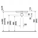 Раковина 55,5x38 см Duravit 2nd Floor 0316530000