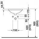 Раковина 43 см Duravit Architec 0468400000